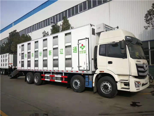 新希望六合通遼新好農(nóng)牧2號恒溫運豬車已完工，準備發(fā)車