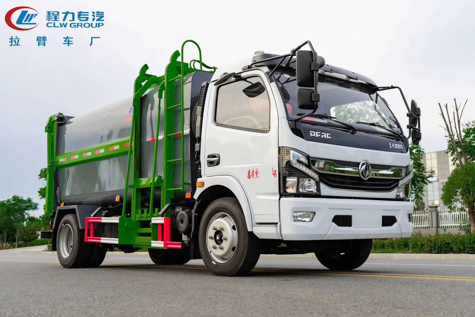 今日推薦:國六東風3800軸距側(cè)裝掛桶壓縮垃圾車
