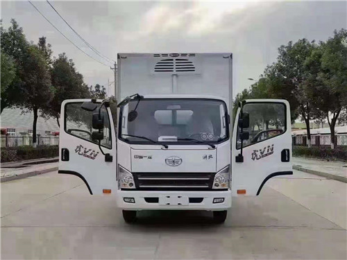 解放國六4.2米藍牌冷藏車，冷藏車專用底盤，整車不超重