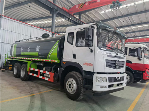 國六東風(fēng)T5后雙橋20方綠化噴灑車，可加裝霧炮