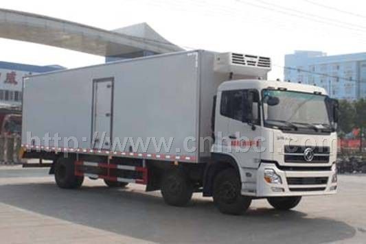 國(guó)四東風(fēng)天龍小三軸9.6米冷藏車(chē) 天龍前四后四冷藏車(chē)