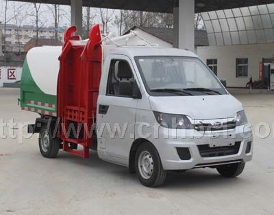 國(guó)四奇瑞側(cè)裝掛桶式垃圾車